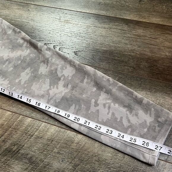 SPANX Jean-ish Stone Wash Green Grey Camo High Rise Ankle Jegging Leggings 1X - Picture 9 of 16
